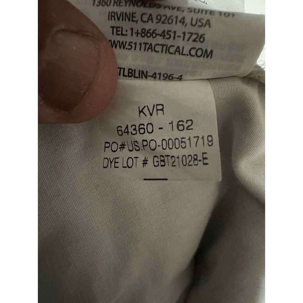 5.11 Tactical Pants Cargo TLBLIN-4389-1 Waist 32x27 Brown Beige Womens Youth Men - Picture 14 of 15